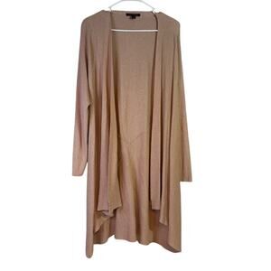 41 Hawthorn Women's Pink Open Front Ribbed Cardigan Size 2XL J0192